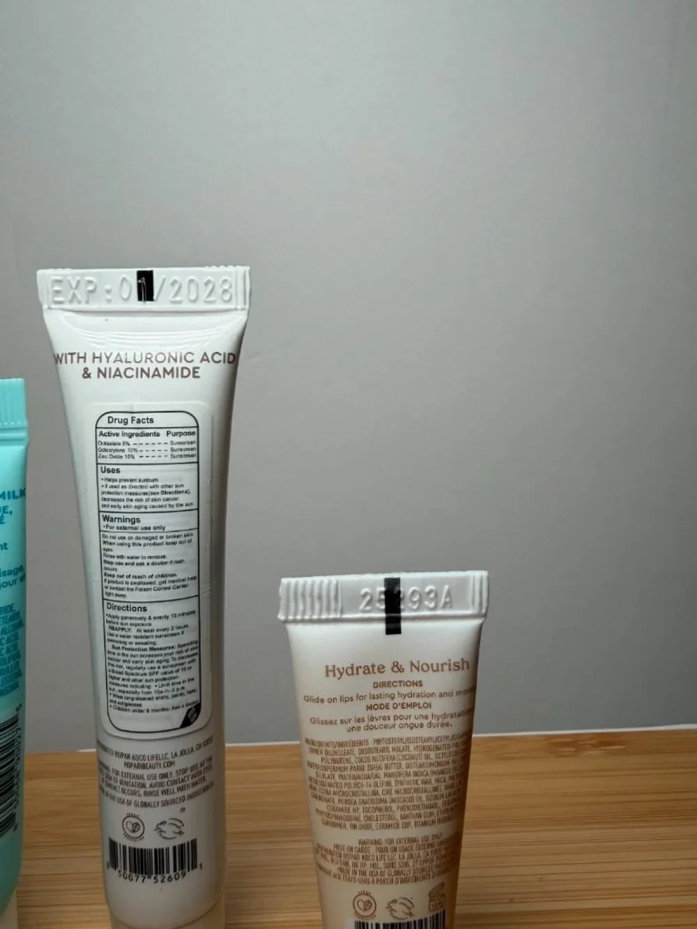 Kopari Skincare Mini Travel Set Bundle Marine Clean Cleanser Ceramide Cream SPF
